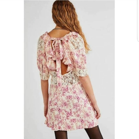 Pink Floral Dress - Picture 2 of 2